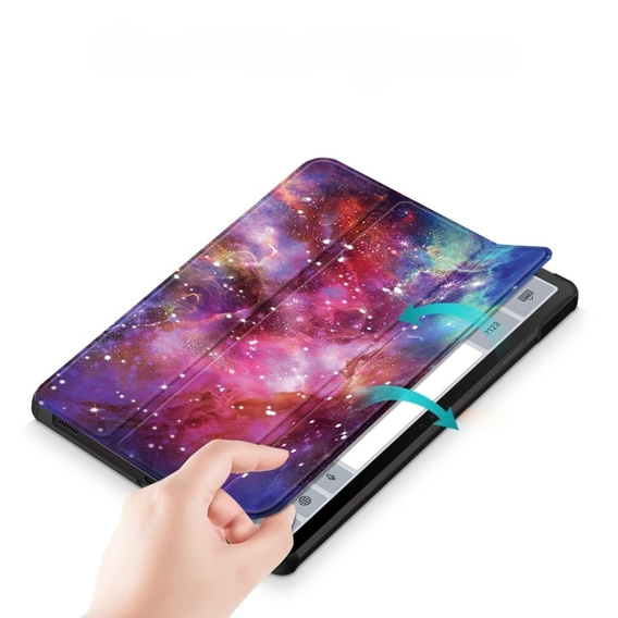 Obal na mobil pre Samsung Galaxy Tab S9, Smartcase Hybrid Pen Slot, galactic