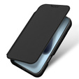 Puzdro Dux Ducis pre iPhone 17 Pro Max, Skin Pro, s chlopňou, s otvorom na kartu, čierne