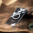 Puzdro pre Samsung Galaxy A36 / Samsung Galaxy A56, Shockproof, so sklom, pre MagSafe, čierne