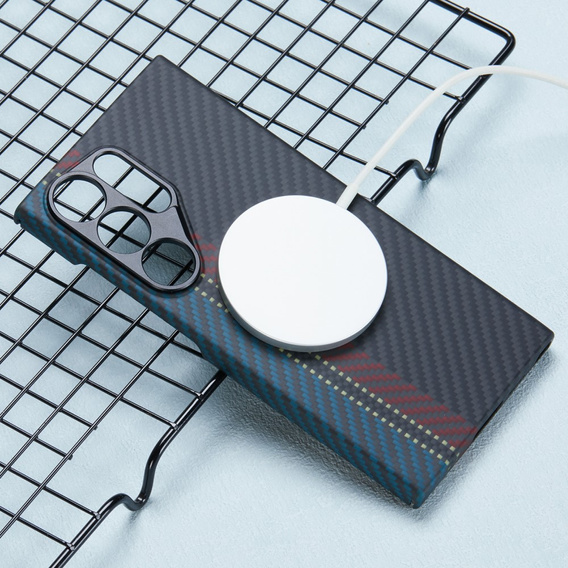 Puzdro pre Samsung Galaxy S24 Ultra, Aramid Fiber MagSafe, čierne
