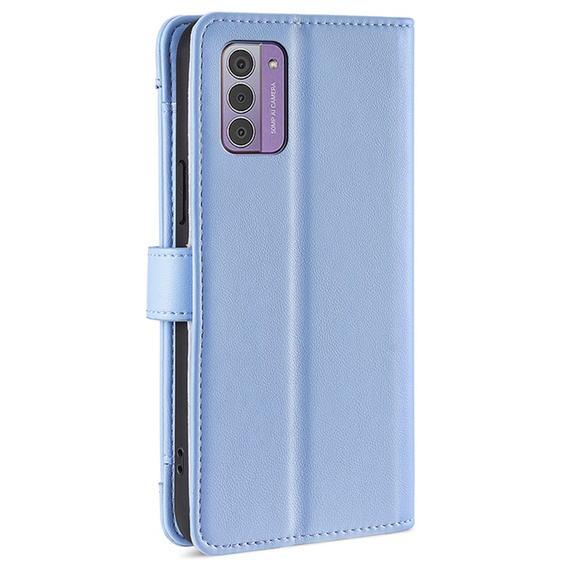Klapkové puzdro pre Nokia G42, Wallet Zipper Pocket, modré