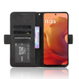 Klapkové puzdro pre Motorola Moto G15 / Motorola Moto G15 Power, Card Slot, čierne