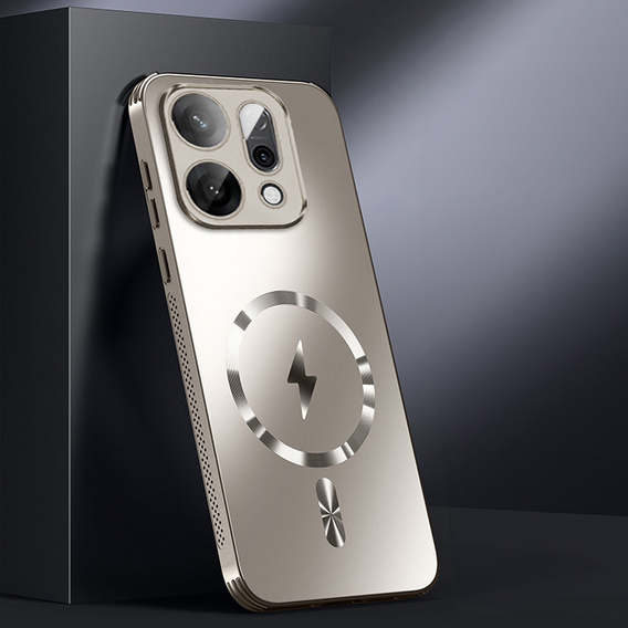 Puzdro pre Oppo Reno 14, pre MagSafe, s ochranou fotoaparátu, zlaté