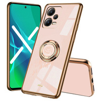 Obal na mobil pre POCO X5 Pro 5G, Electro Ring, ružové rose gold