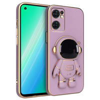 Obal na mobil pre Oppo Reno 7 5G, Astronaut, fialové