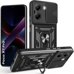 Obal na mobil pre Xiaomi Poco X7 Pro 5G, CamShield Slide, čierne