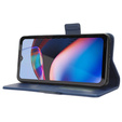 Klapkové puzdro pre Cat S75 5G, Wallet Litchi Magnet, tmavomodré