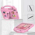 Detské puzdro pre Samsung Galaxy Tab A7 Lite 8.7 T220/T225, Cute Patterns, so stojanom, ružové