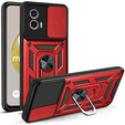 Obal na mobil pre Motorola Moto G73 5G, CamShield Slide, červené