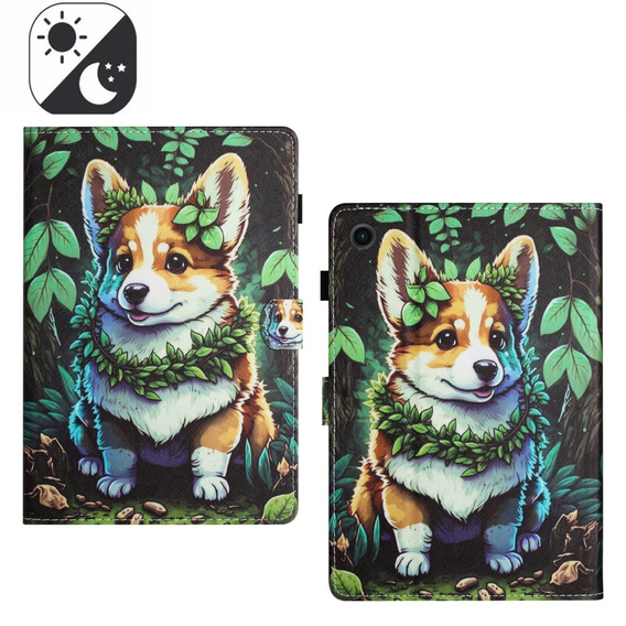 Obal na mobil pre Samsung Galaxy Tab A9+ X210 / X215 / X216B, corgi dog