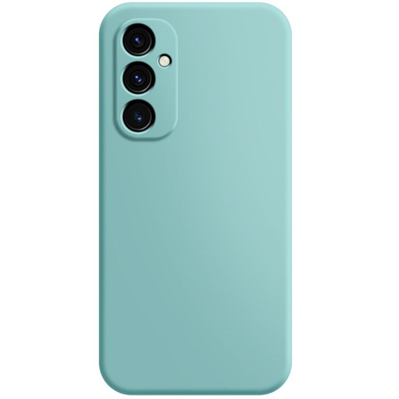 Puzdro pre Samsung Galaxy A25 5G, Silicone Lite, svetlomodré + sklo 9H