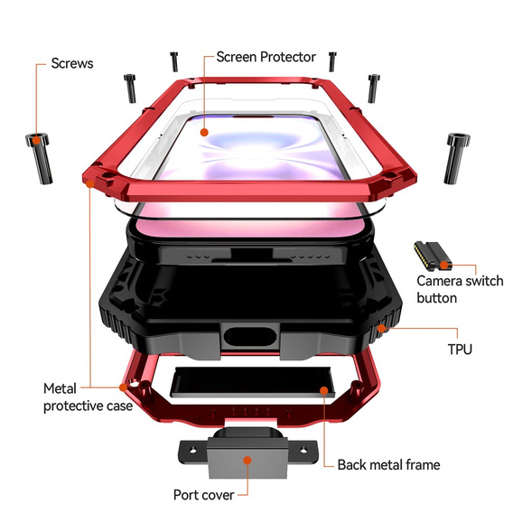 Puzdro R-JUST s podstavcom pre iPhone 17
