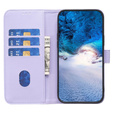 Klapkové puzdro pre Samsung Galaxy S23 FE, BINFEN Wallet, fialové + 9H sklo
