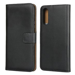 Klapkové puzdro pre Sony Xperia 10 II, Case Genuine Leather, čierne