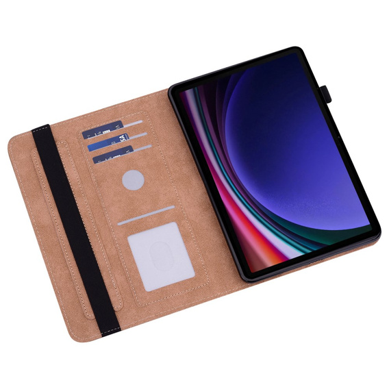 Puzdro pre Samsung Galaxy Tab S10 Lite / S10 FE / S9 FE / S9, Classic, s priestorom pre stylus, modré