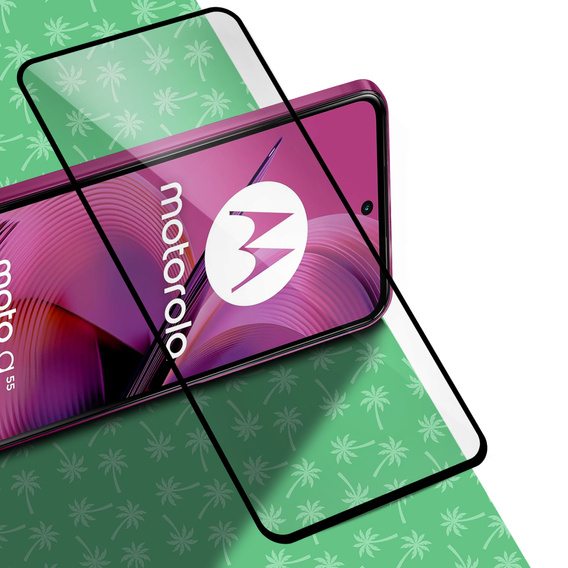 5D Full Glue Smart Palm tvrdené sklo pre Motorola Moto G55 5G