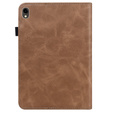 Puzdro pre Samsung Galaxy Tab S10 Lite / S10 FE / S9 FE / S9, Classic, s priestorom pre stylus, hnedé