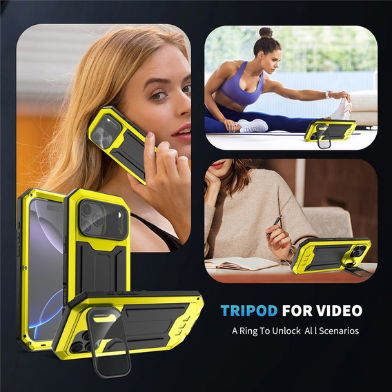 Puzdro R-JUST s ochranným sklom a stojanom pre iPhone 17 Pro