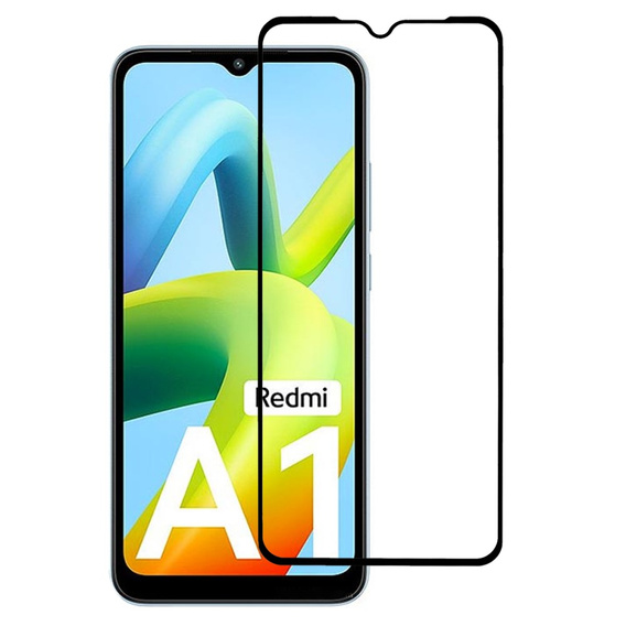 3D tvrdené sklo pre Xiaomi Redmi A1 4G / A2 4G, čierne