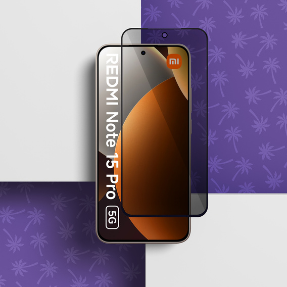 Tmavé sklo na ochranu súkromia Shy Palm pre Xiaomi Redmi Note 15 Pro 5G