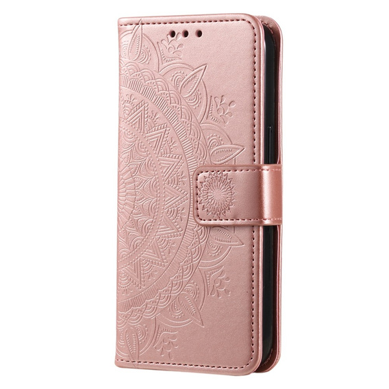 Klapkové puzdro pre Oppo A17, Mandala, ružové rose gold