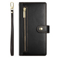 Klapkové puzdro pre Oppo Reno 13F 5G, Wallet Zipper Pocket, čierne