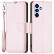 Klapkové puzdro pre Samsung Galaxy A54 5G, Wallet Litchi Magnet, ružové rose gold