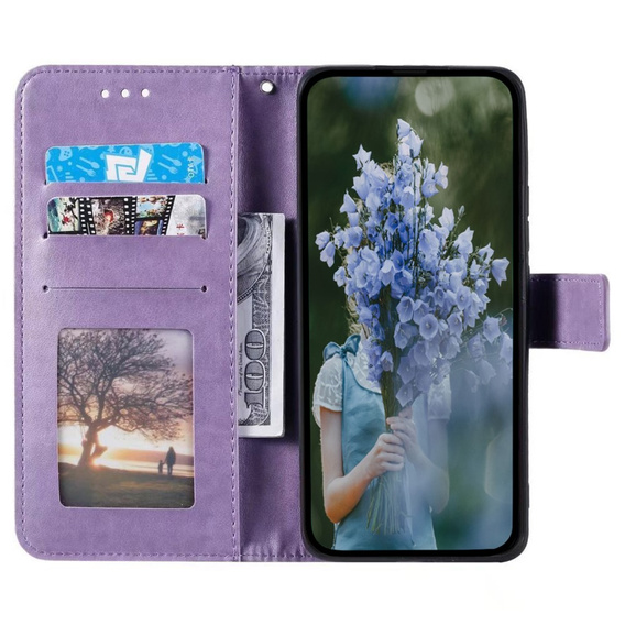 Klapkové puzdro pre Realme 12 Pro 5G / 12 Pro+ 5G, Mandala, fialové