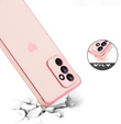 Puzdro pre Samsung Galaxy A35 5G, Electro heart, ružové rose gold + Full Glue Ceramic Glass