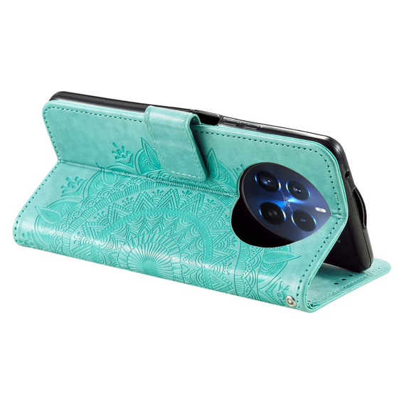 Klapkové puzdro pre Realme 12 Pro 5G / 12 Pro+ 5G, Mandala, zelený