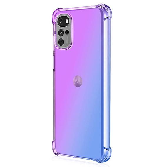 Puzdro pre Motorola Moto G22, Gradient Dropproof, Fialová / modrá
