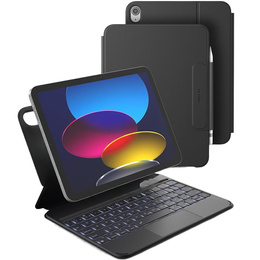 Puzdro s klávesnicou pre iPad 11" 2025 A16 (11 gen.) / iPad 10.9" 2022 (10 gen.), Dexnor Magnetic Keyboard Touchpad, čierne