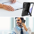 Pancierované hliníkové puzdro so stojanom a držiakom na stylus pre Samsung Galaxy Z Fold7 5G