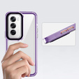 Obal na mobil pre Oppo A80, Fusion Hybrid, transparentné / fialové