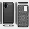 Obal na mobil pre Xiaomi Redmi Note 10 / 10S, Carbon, čierne