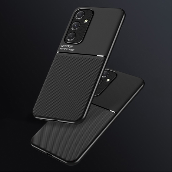 Puzdro pre Samsung Galaxy A55 5G, s magnetickou úchytkou, čierne