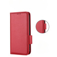 Klapkové puzdro pre Ulefone Note 12P, Wallet Litchi Magnet, červené