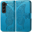 Klapkové puzdro pre Infinix Hot 50 4G, Butterfly, modré