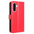 Klapkové puzdro pre Samsung Galaxy A56, Crazy Horse Wallet, červené
