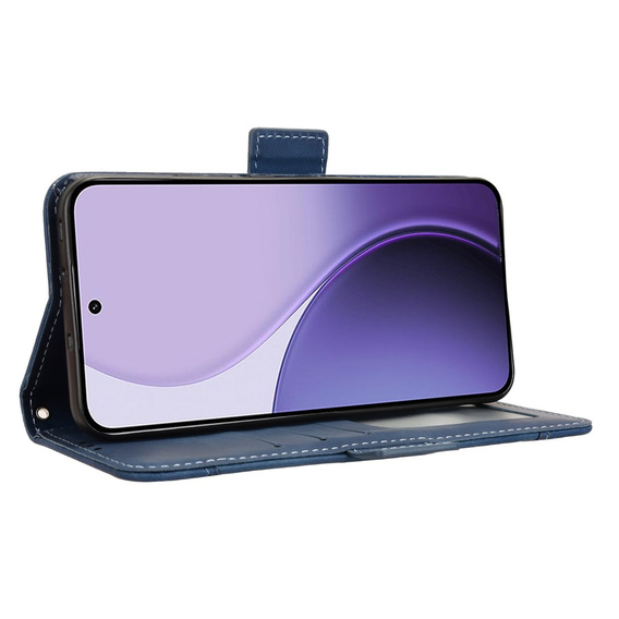 Puzdro s chlopňou pre Oppo Reno 14, slot na karty, peňaženka, námornícka modrá