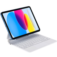 Puzdro s klávesnicou pre iPad 10.9" 2022 (10 gen.), Magnetic Keyboard Touchpad, biele