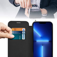 Klapkové puzdro pre iPhone 13 Pro Max, RFID Wallet MagSafe CamShield, čierne