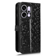 Klopové puzdro pre Oppo Reno 14, Wallet Rhombus, čierne