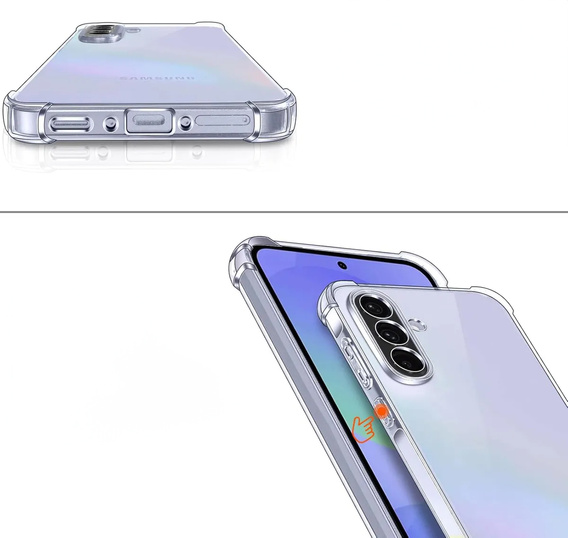 Puzdro pre Samsung Galaxy A36, Erbord Dropproof, priehľadné + sklo
