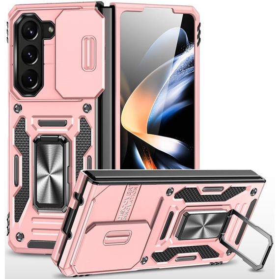 Obal na mobil pre Samsung Galaxy Z Fold6 5G, CamShield Slide, ružové rose gold
