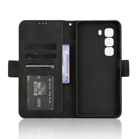 Klapkové puzdro pre Infinix Hot 50 Pro+ 4G, Card Slot, čierne