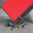 Puzdro pre Samsung Galaxy Tab S9 Plus, Smartcase s priestorom pre stylus, červené