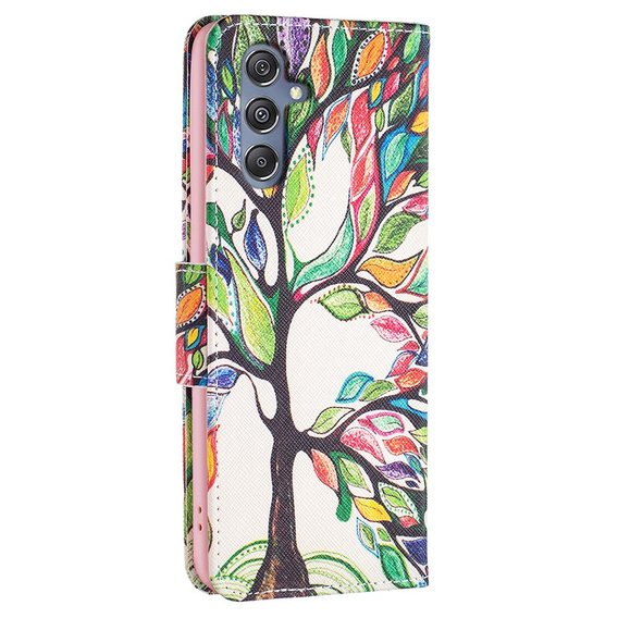 Klapkové puzdro pre Samsung Galaxy M34, Wallet, tree of life, biele