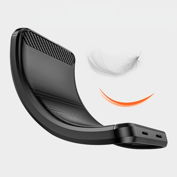 Obal na mobil pre Oppo Reno 12 Pro, Carbon, čierne