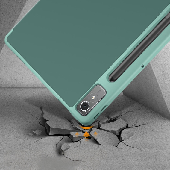 Puzdro pre Lenovo Tab P12, Smartcase s priestorom pre stylus, zelený